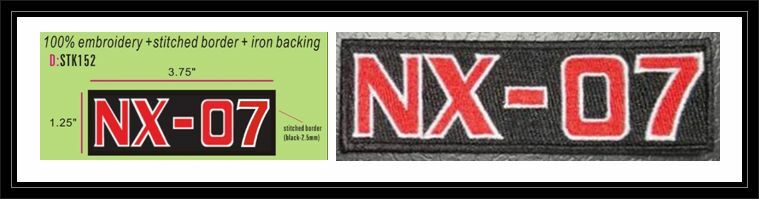 STAR TREK NX-09 HAT PATCH - STK154