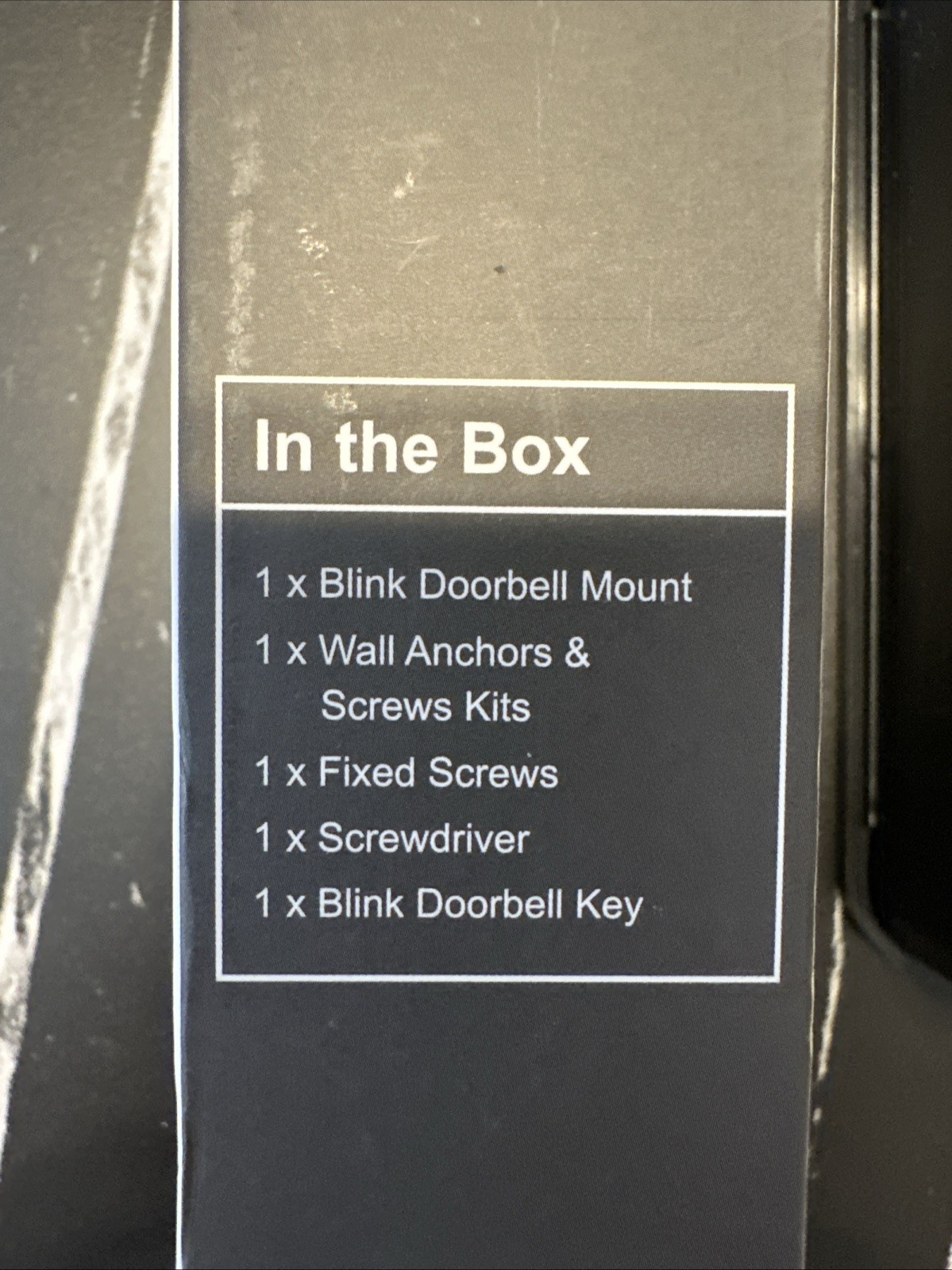 Satire Blink Doorbell Mount Black