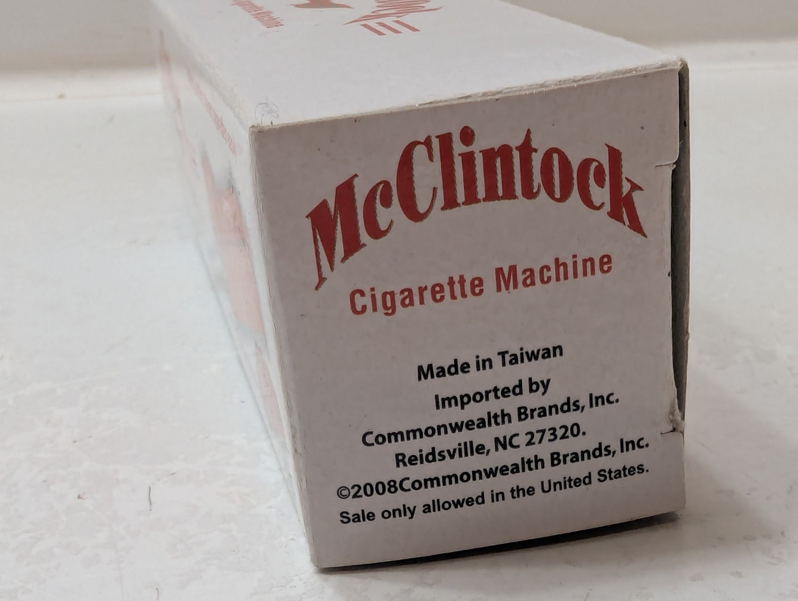 McClintock Cigarette Machine Hand Held Cigarette Maker Tobacco Injector