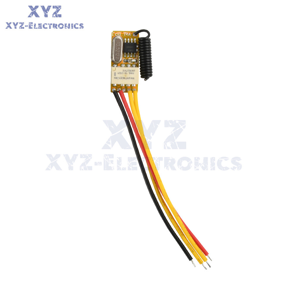 DC3.5-12V Mini Relay Remote Switch 433MHz RF Smart Home Receiver Transmitter