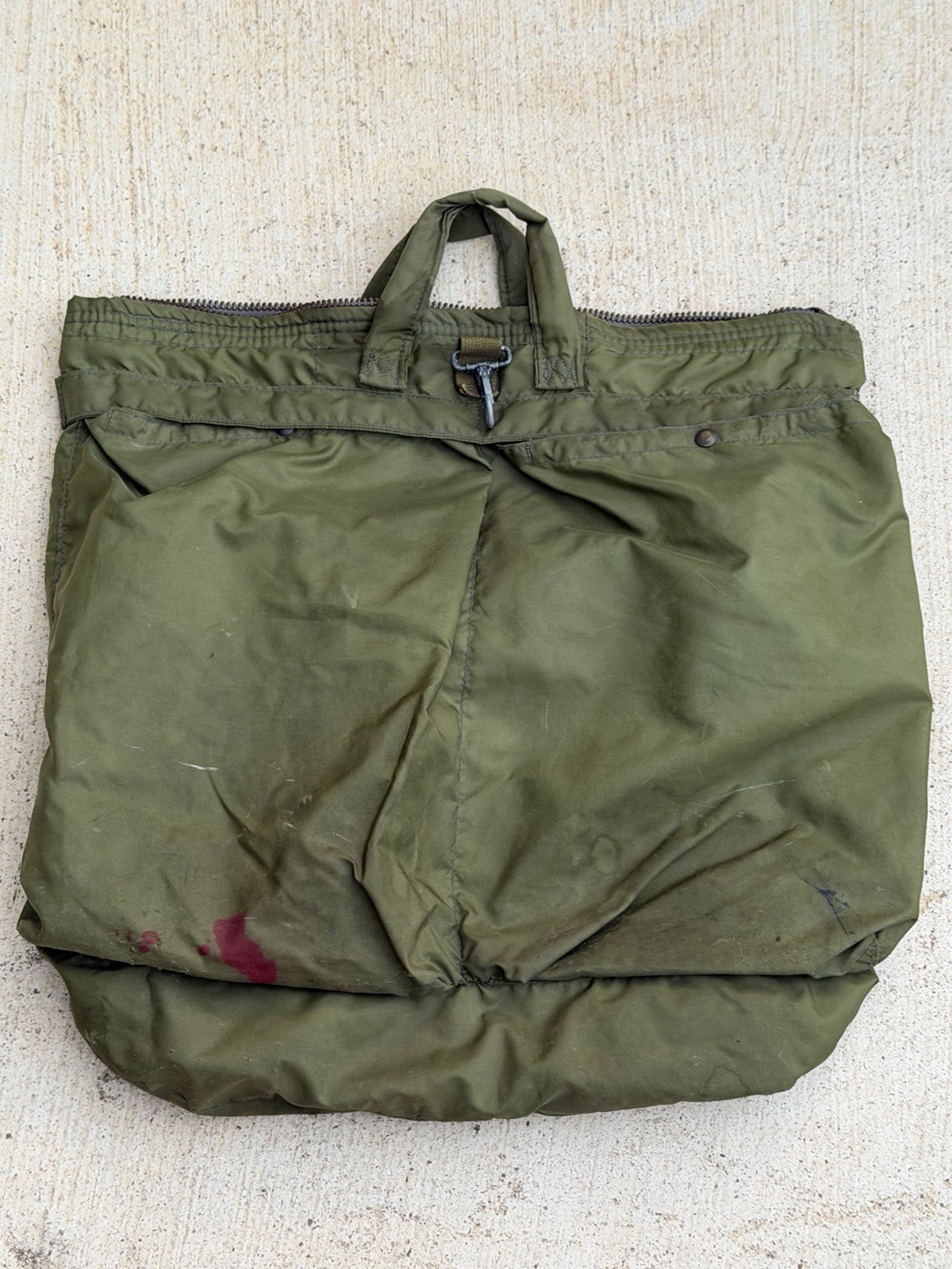 Vtg 80s US Military Flyers Helmet Bag Unicor Nylon Quilt Lined 8415-00-782-2989