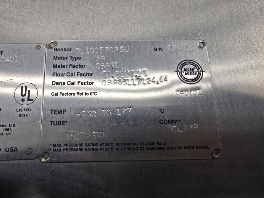 MICRO MOTION DL100S202SU 5V 900PSI NSNP