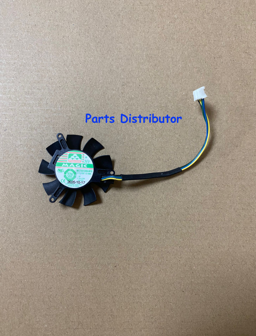 1pc New For MAGLC MGT5012XB-W10 12V 0.19A 4-Pin graphics card cooling fan