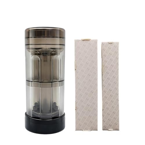 6-in-1 Pre Roll Machine & Grinder for Herbs, Spice & Tea | Cone Loader, Portable