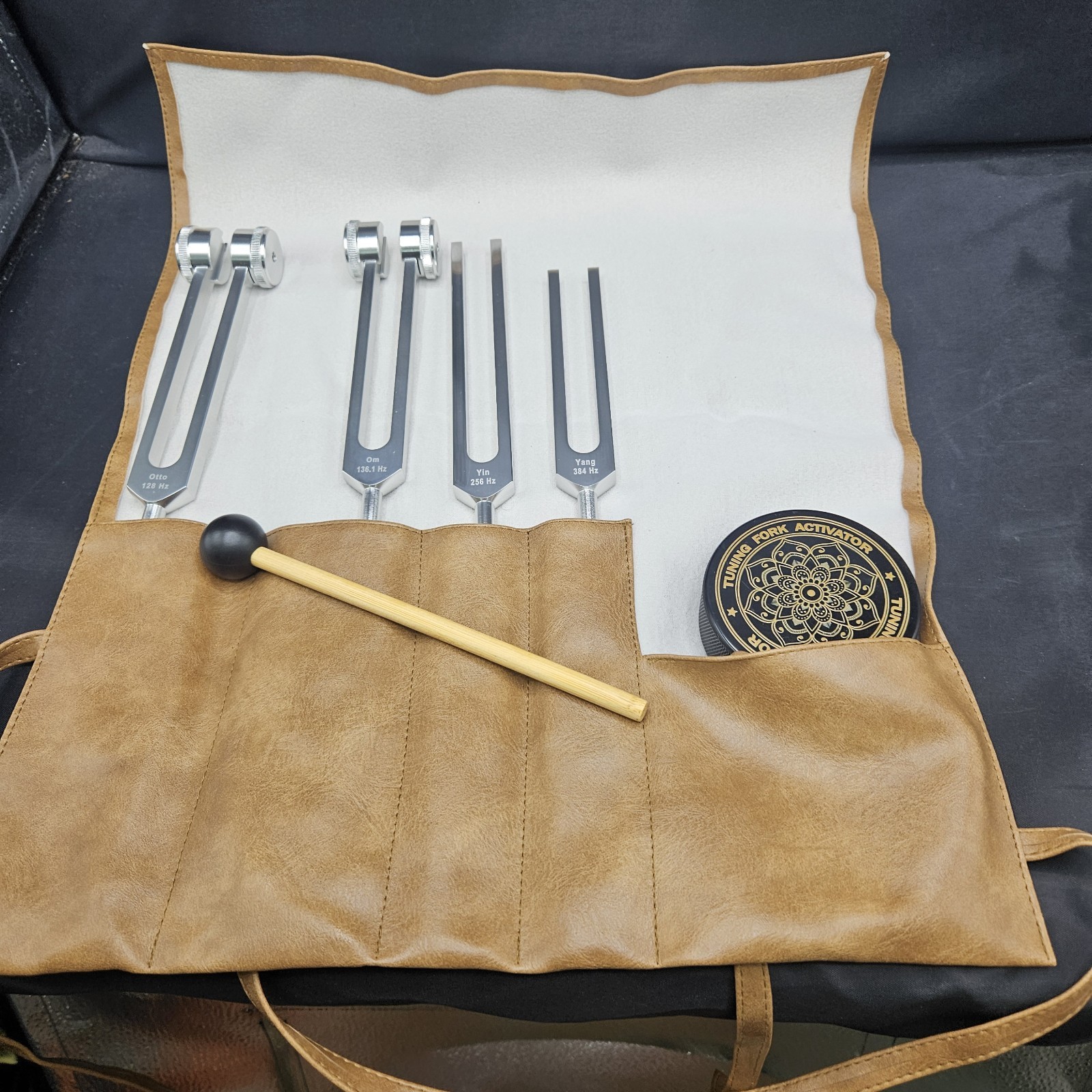 Tuning Forks for Healing Set 128Hz, 136Hz, 256Hz, 384 Hz Health 4 set,