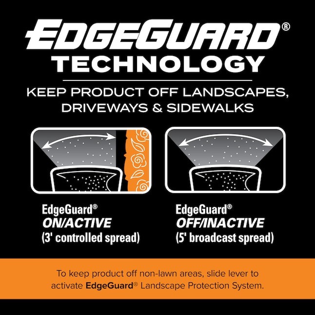 Scotts Turf Builder EdgeGuard DLX Broadcast Spreader 46-lb Capacity Compatible
