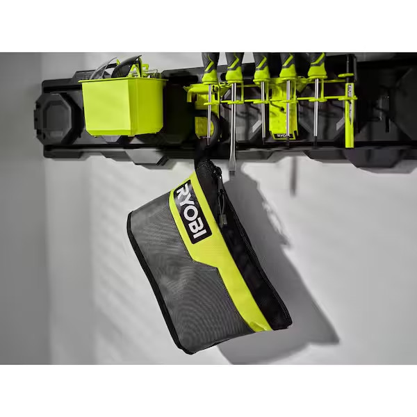 Ryobi Waterproof 12 In. Zipper Utility Pouch for Tools, Multi-Purpose Bag