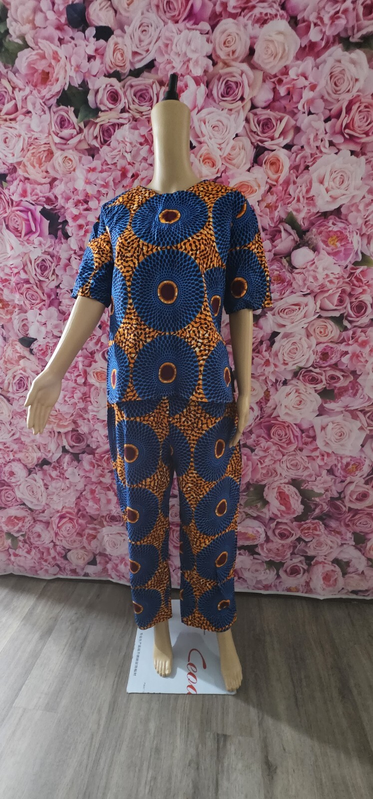 African cotton 100% Wax 2 Pieces Outfits For Women