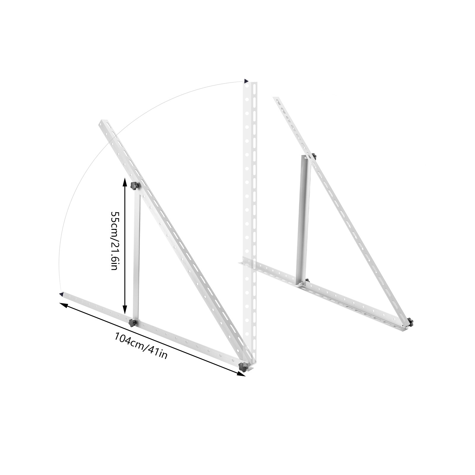 41 in Adjustable Solar Panel Tilt Mount Brackets Solar Panel Mounting Bracket