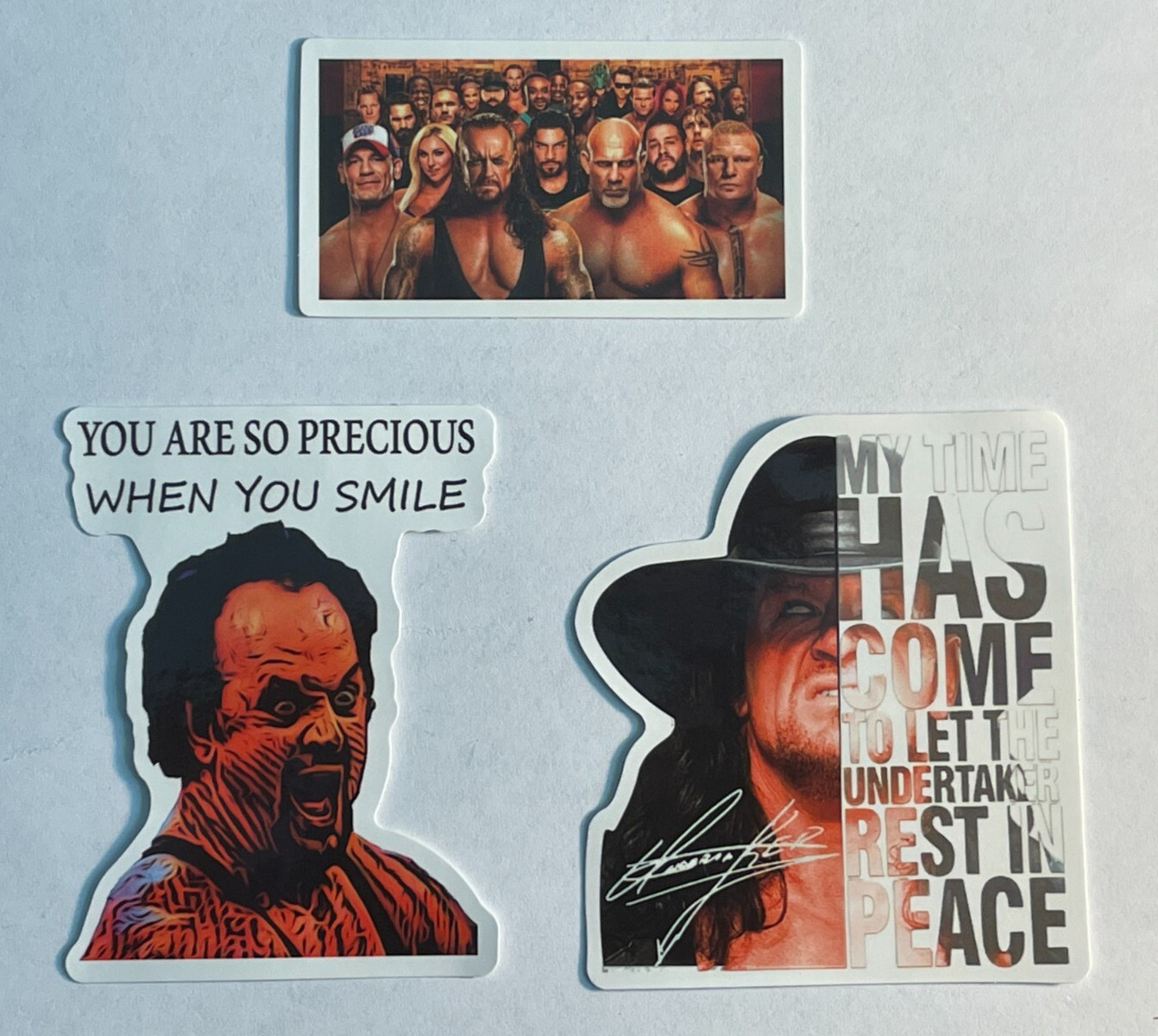 Undertaker Oddball WWE Wrestling Sticker Lot (3) New Mint Quantity Available