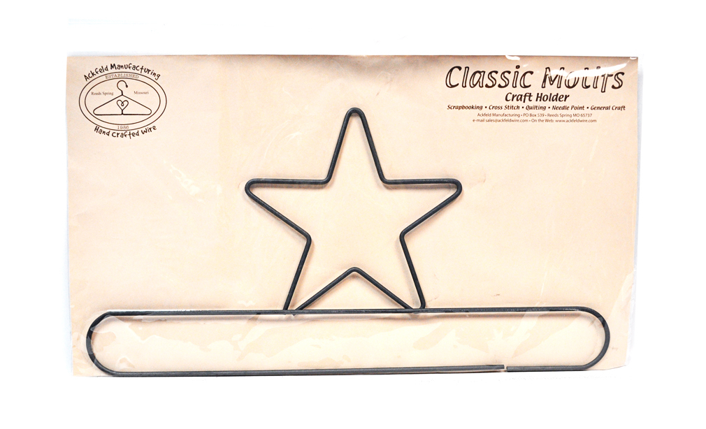 Classic Motifs Star 16 Inch Split Bottom Craft Holder