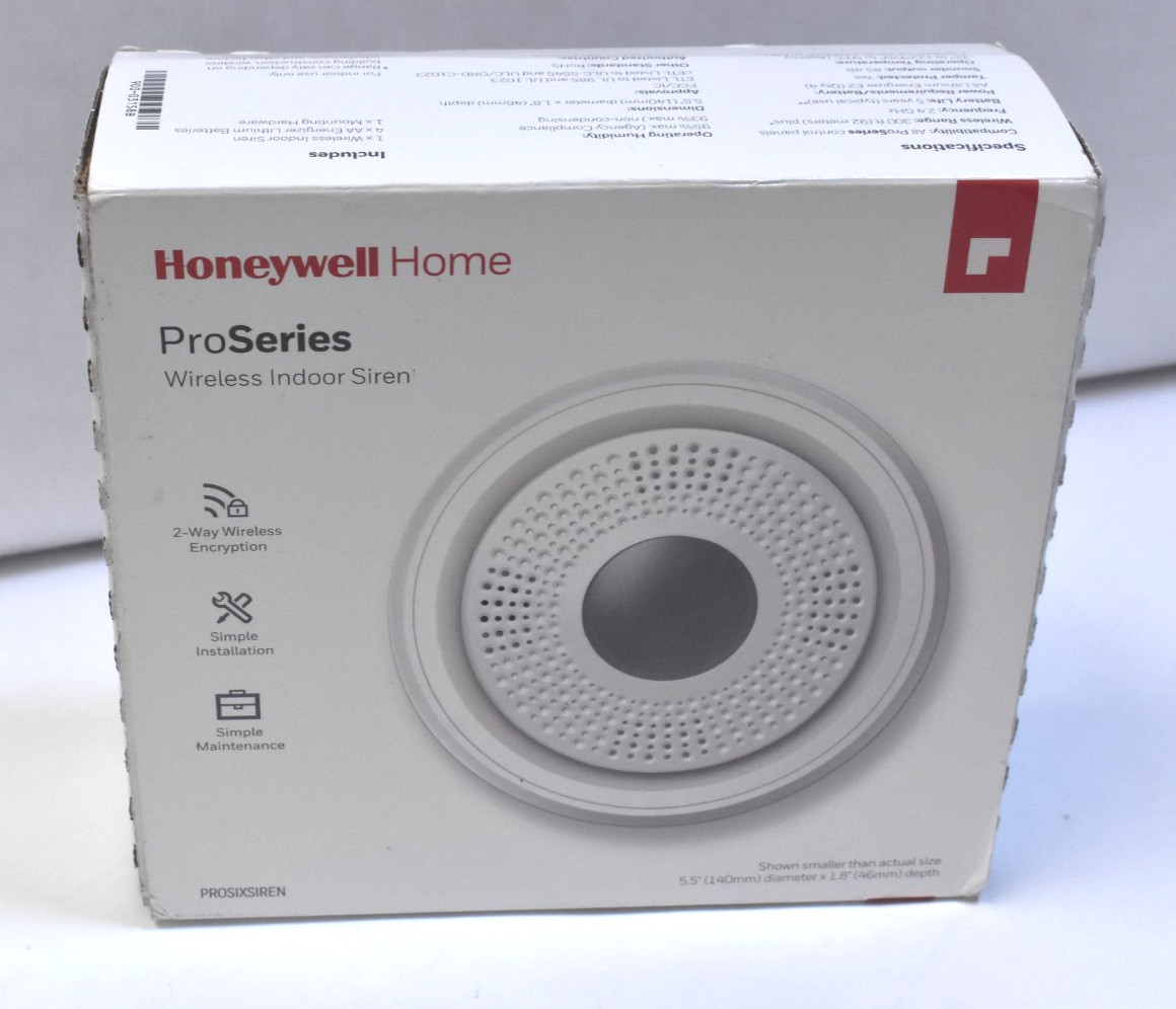Honeywell Home ProSeries Wireless Indoor Siren 2 Way PROSIXSIREN Genuine OEM