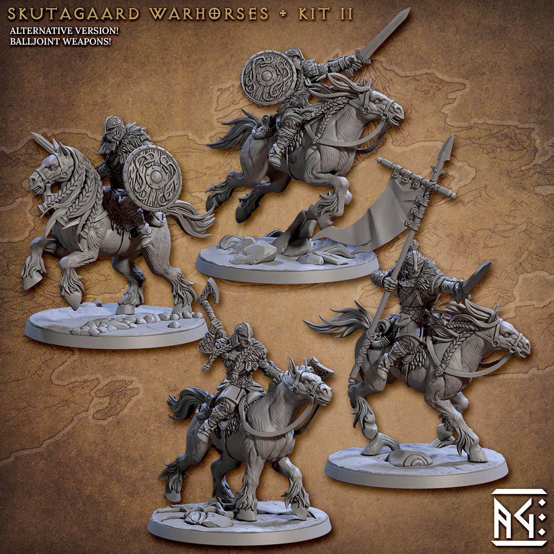 Skutagaard Warhorse Riders | Artisan Guild Miniatures |