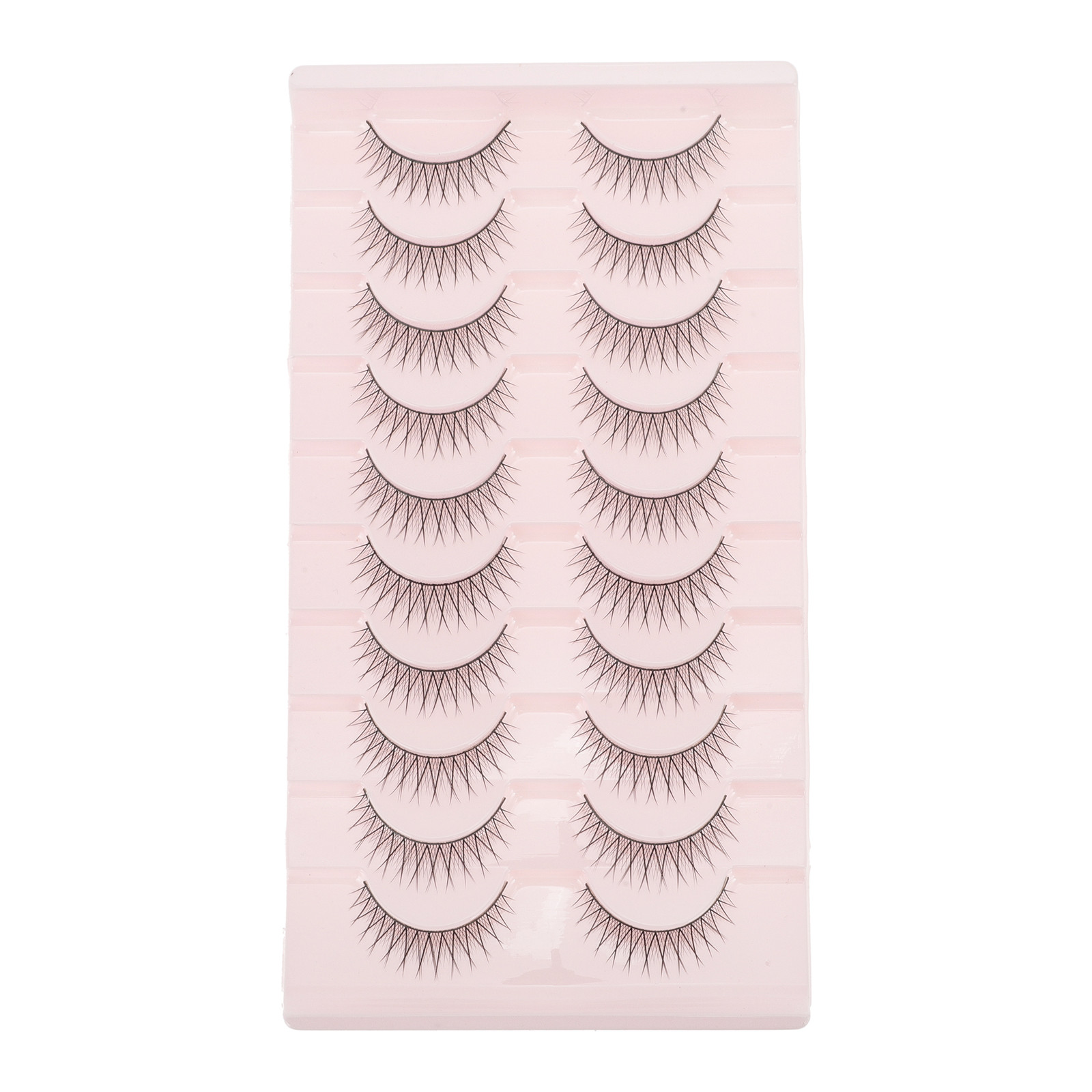 B-10 False Eyelashes for Makeup Black 10 Pair