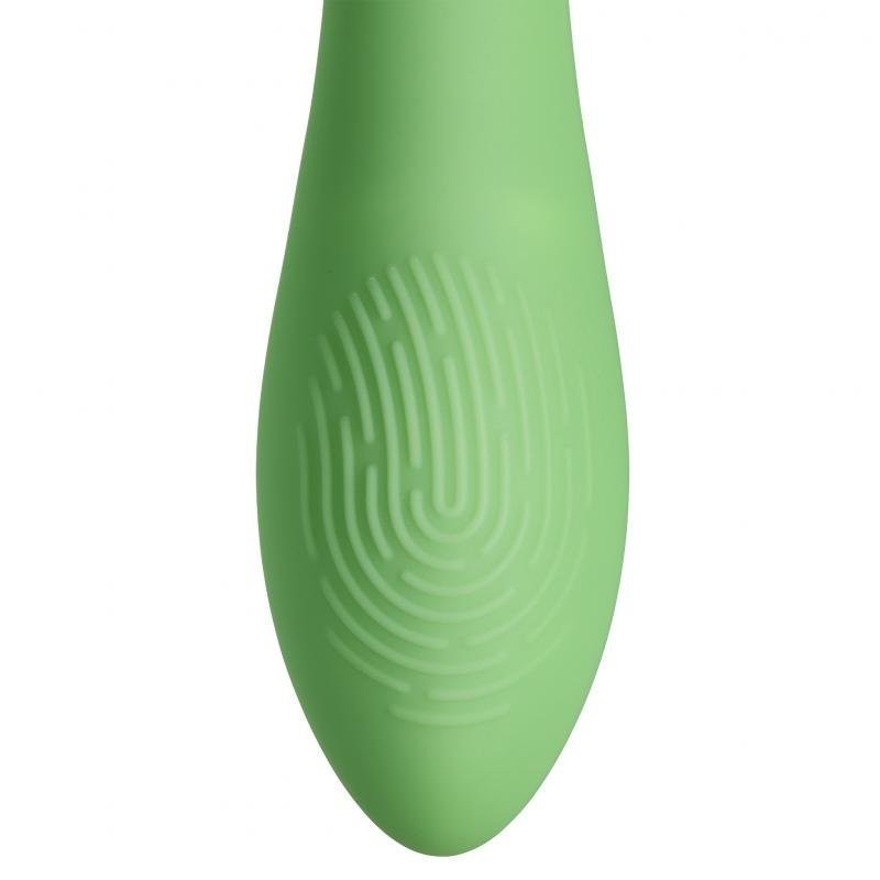 Cloud 9 Spathe Lily Dual Motor Vibrator Bendable Green Rechargeable