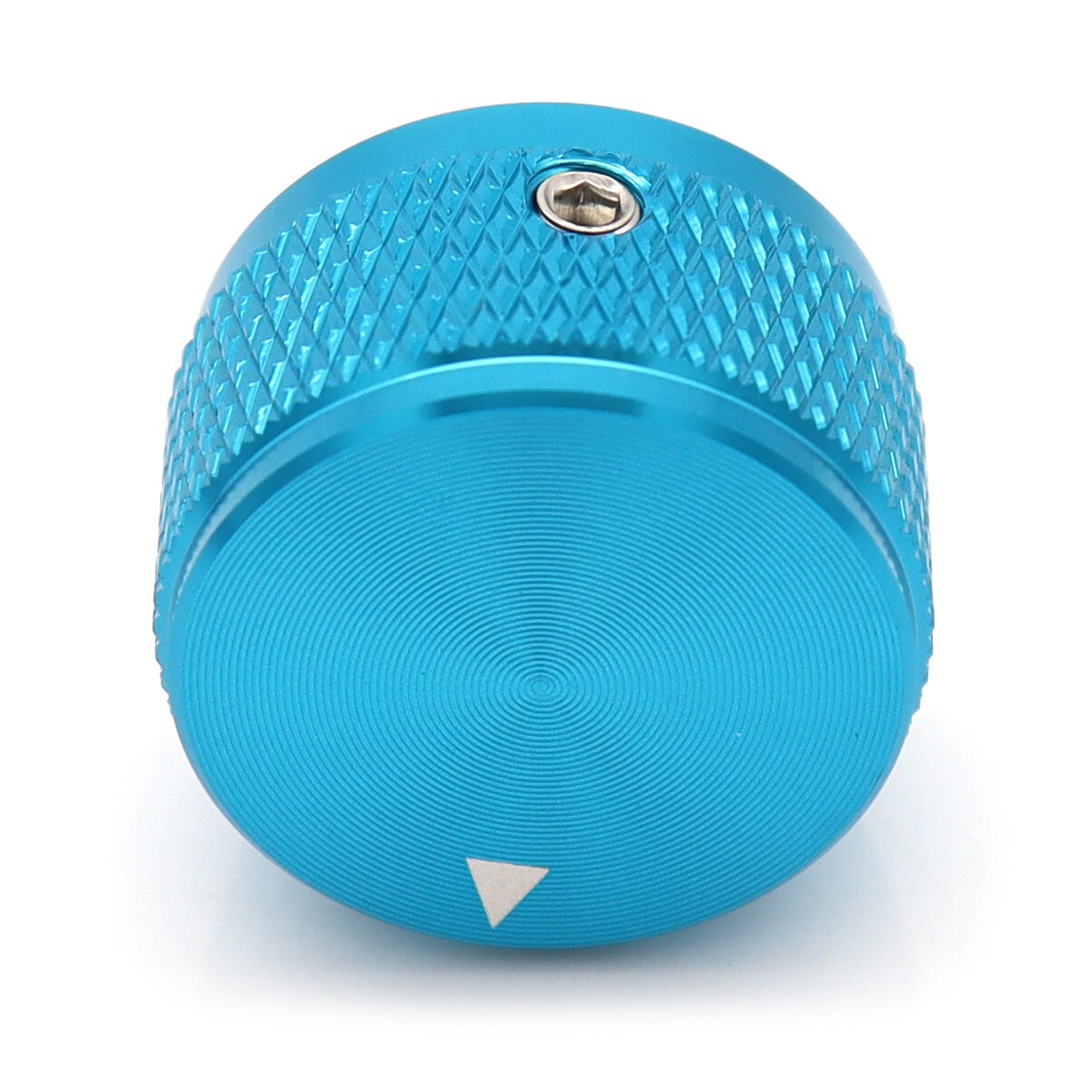 4Pcs Aluminium Alloy Electric Bass Guitar Knobs Volume Tone Control Knobs Blue