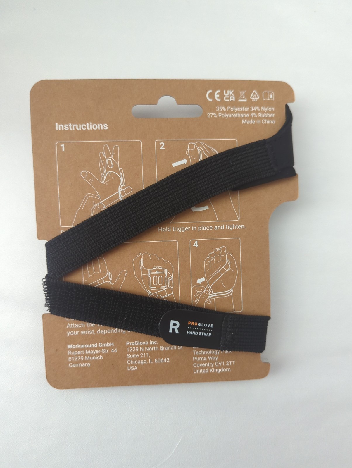 Proglove Hand Strap Trigger Wearables (Right Hand) Adjustable Size Strap