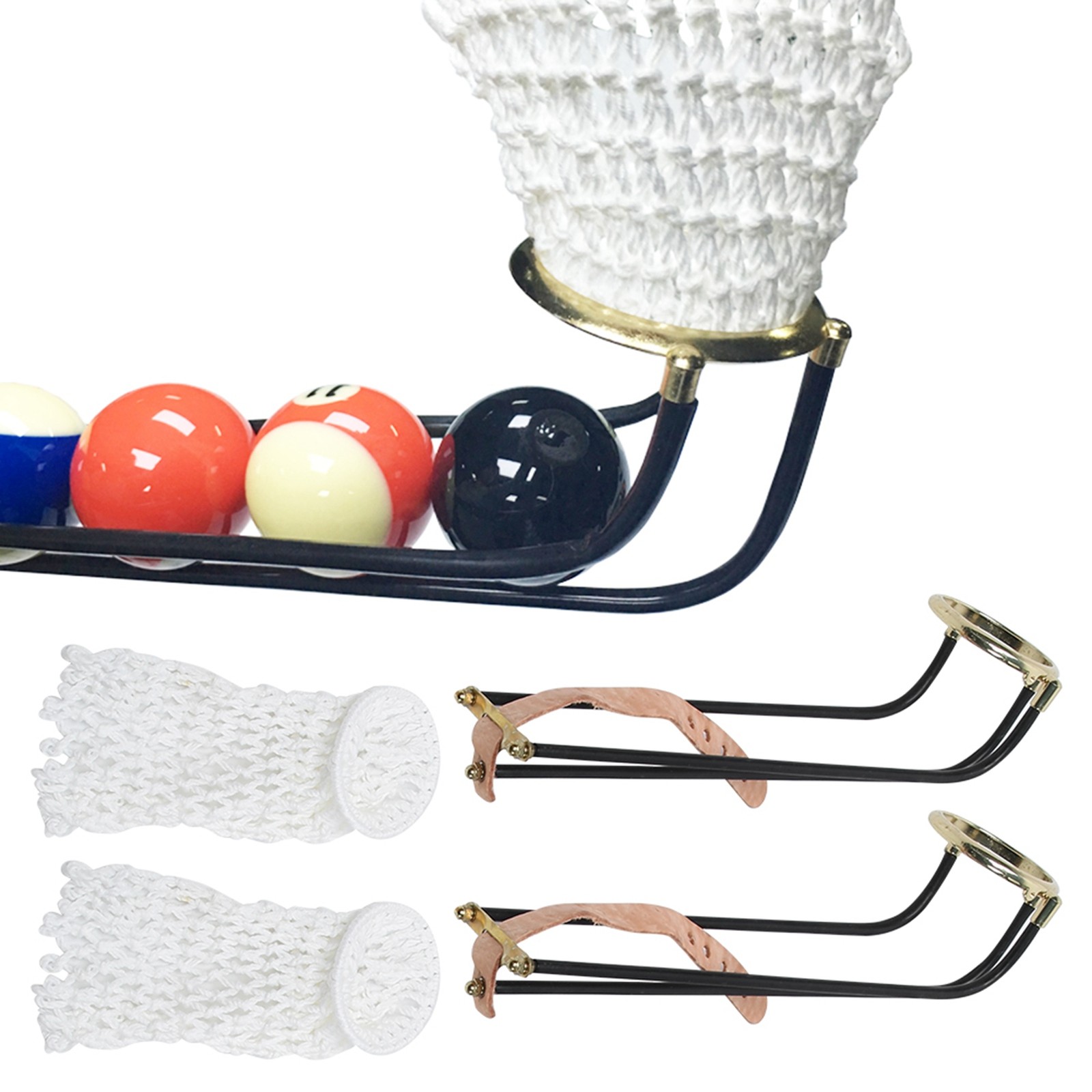 6 Pcs Billiards Table Pocket Rail Set Adjustable Length Easy Installation For Po