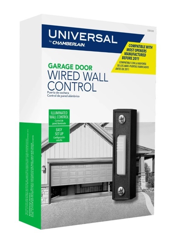 Universal by Chamberlain Garage Door Wired Wall Control Button NEW in Box!!