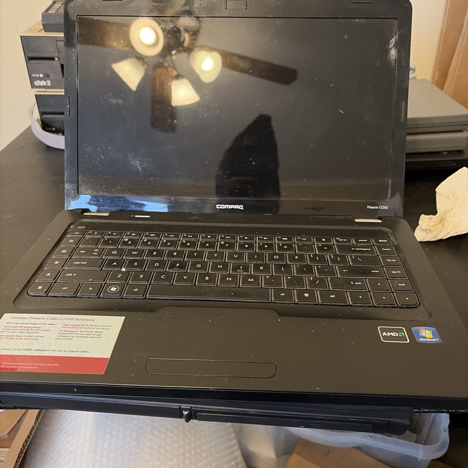 Compaq Presario CQ62 Retro Gaming Laptop AMD Athlon 2.10GHz 3GB RAM (Windows 7)