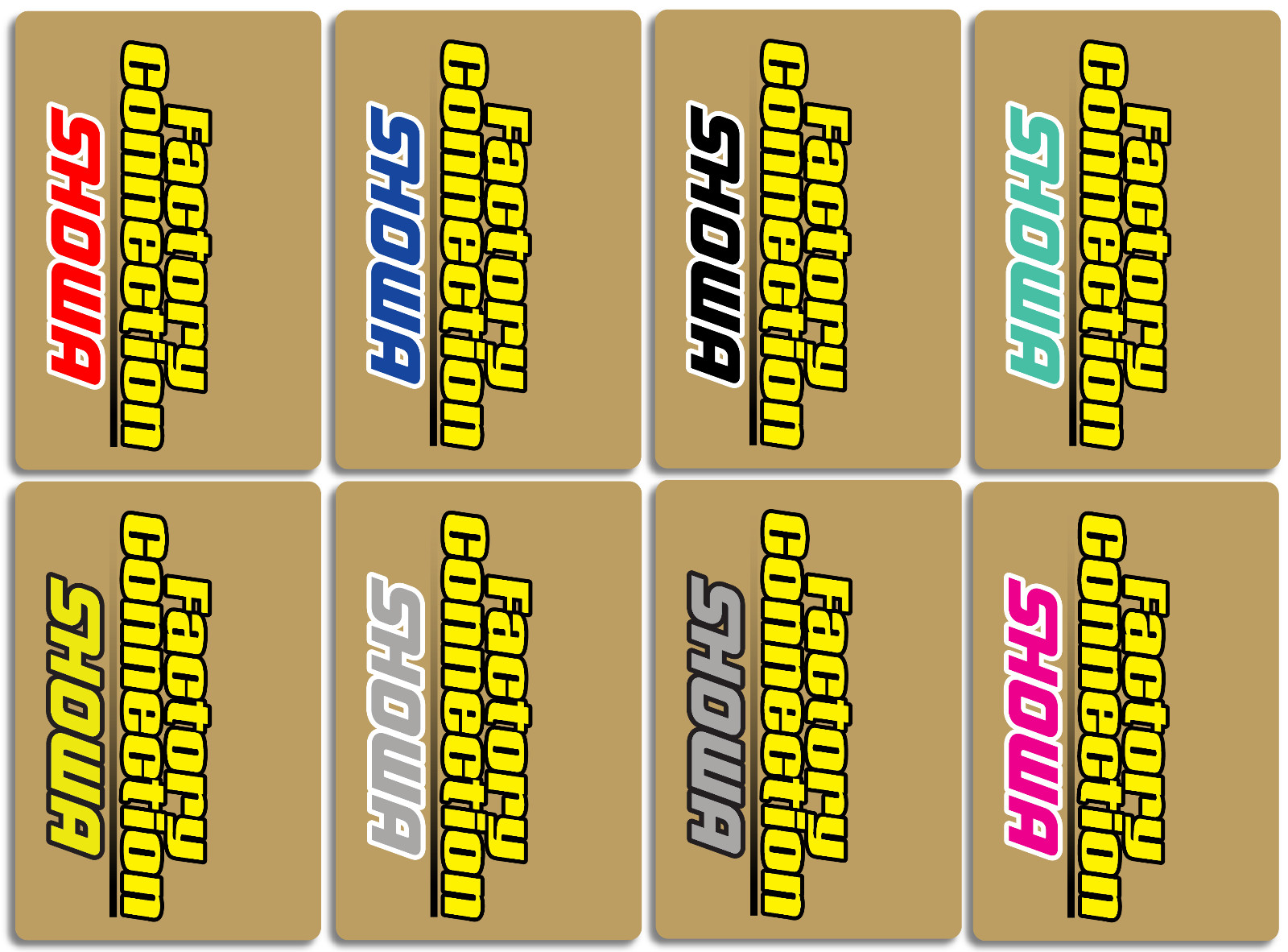 Factory Connection Showa Fork Decals CRF YZF KX Motocross (Multiple Colors)(9x6)