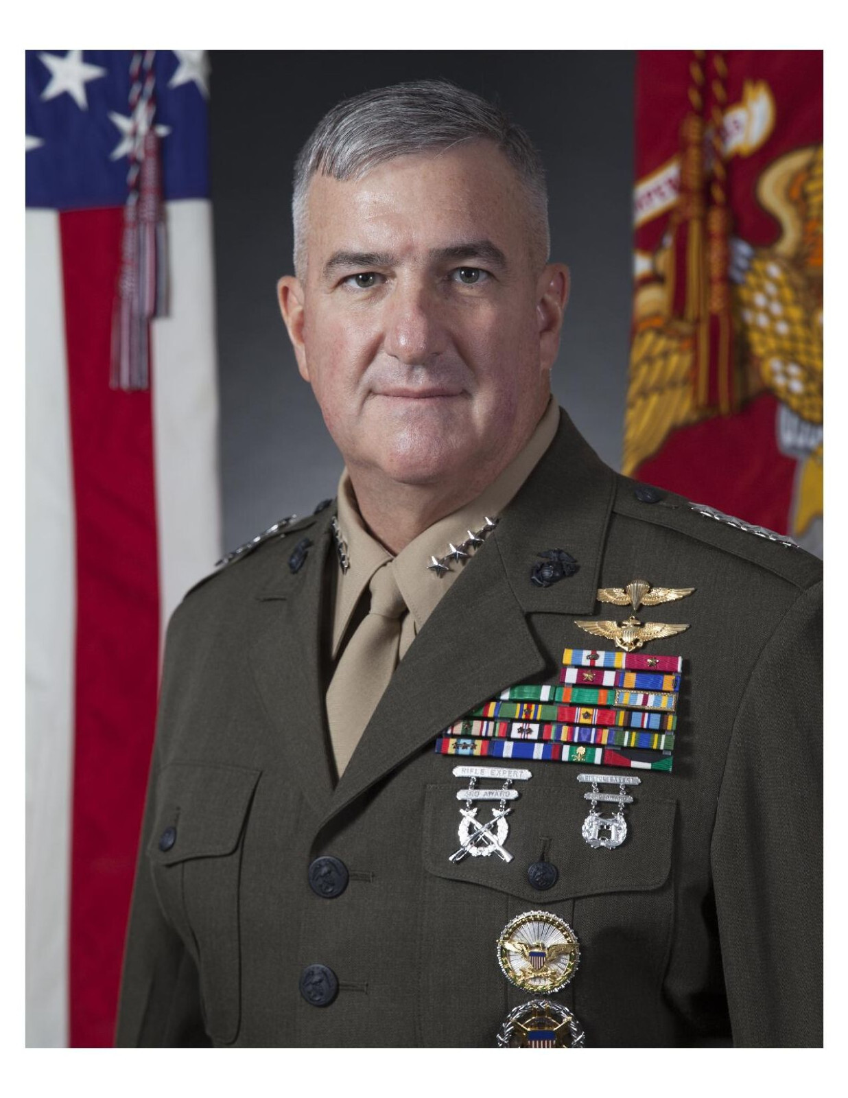 United States Marine General Glenn M. Walters 8x10 Photo On 8.5" x 11"