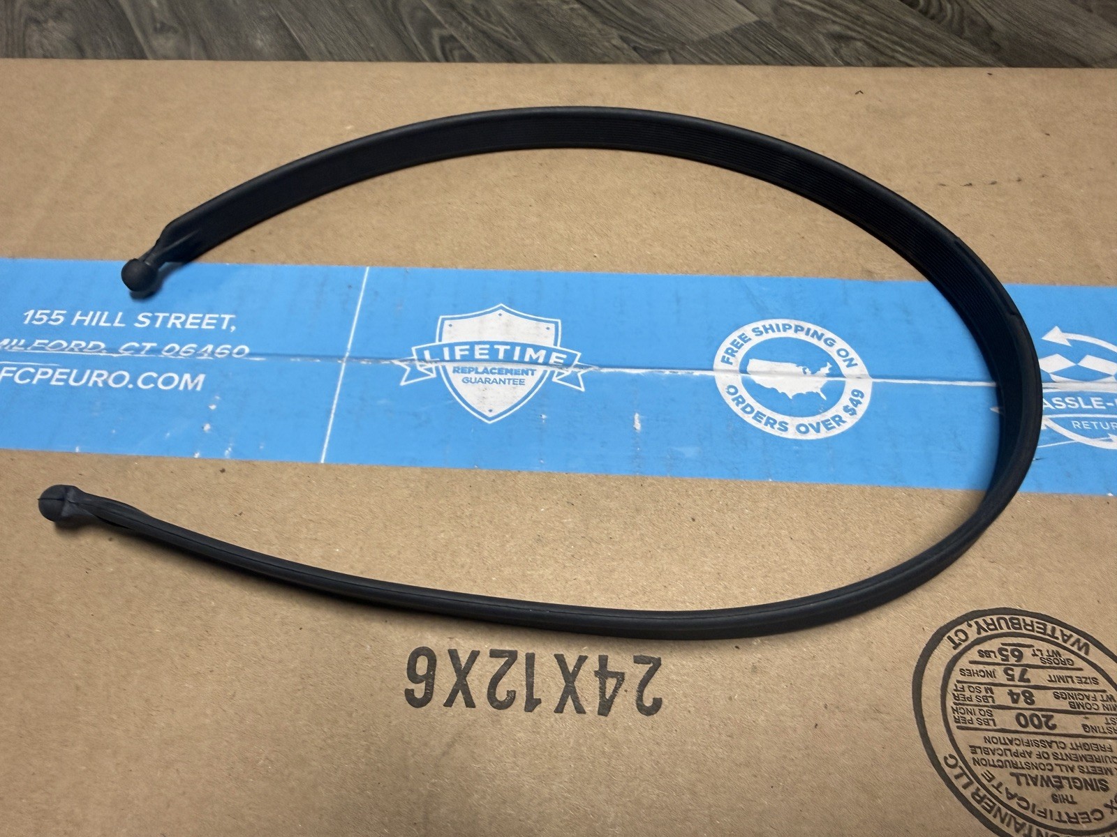 BMW Black Rubber Band Clamp Tension Strap Pull Cord 51478136450 OEM