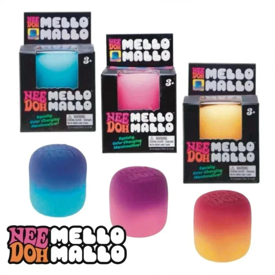 NeeDoh Mello Mallo Color-Changing Squeeze Stress Ball Anxiety Sensory Toy Groovy