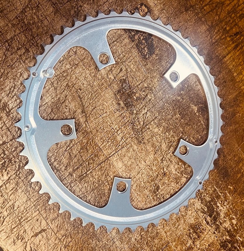 Shimano SG 53T Chainring 130 BCD A-Type Silver Aluminum Road 5-Bolt - XLNT Cond.
