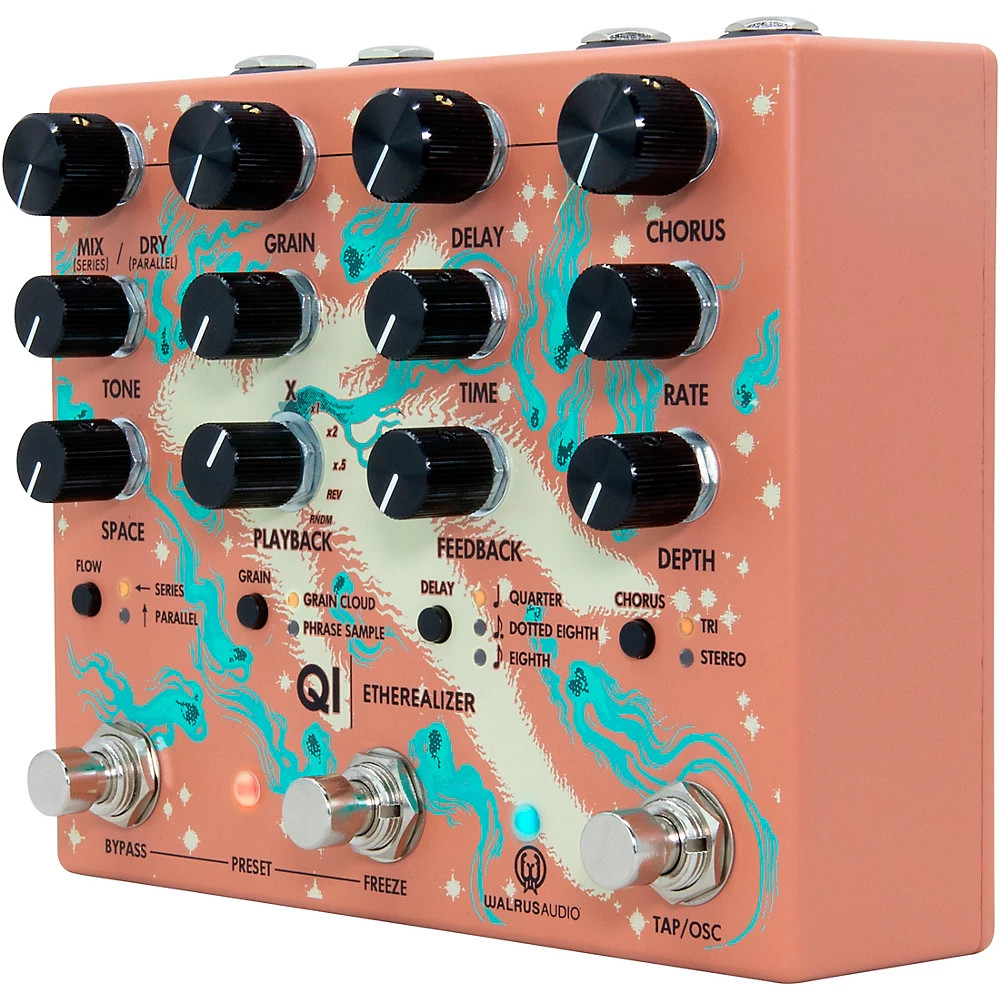 Walrus Audio Qi Etherealizer MultiEffects Pedal Terracotta