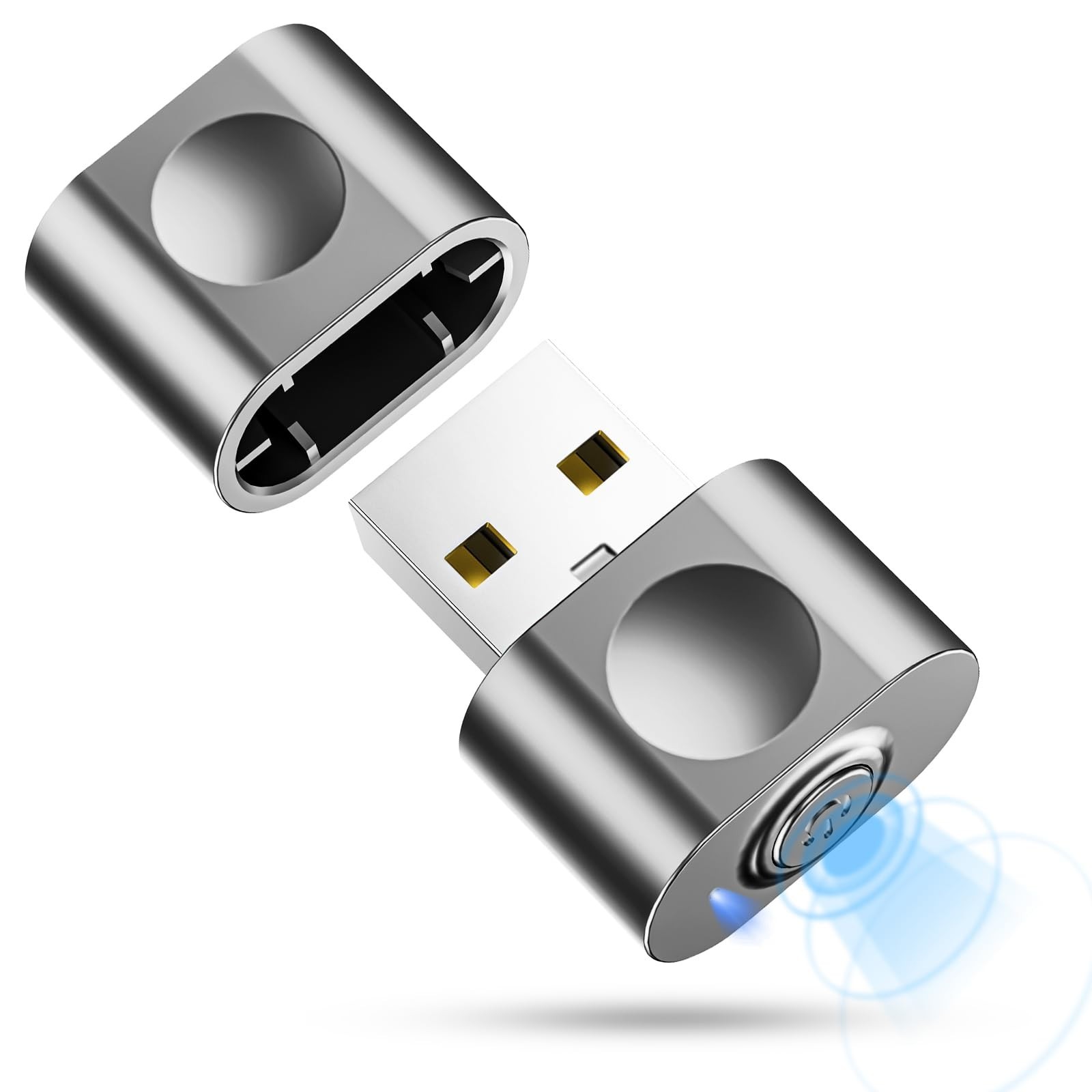 aMZCaSE Mouse Jiggler Undetectable, Mouse Mover Jiggler USB with Switch Butto...