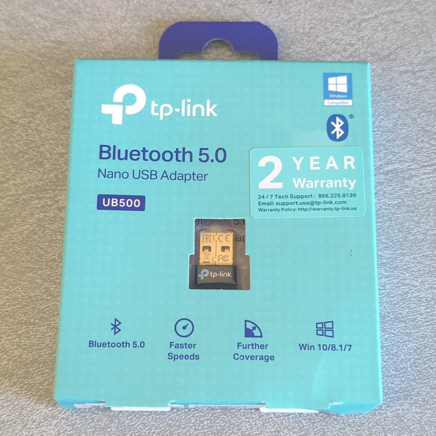 TP-LINK UB500(UN) UB500 Bluetooth 5.0 Nano USB Adapter for PC