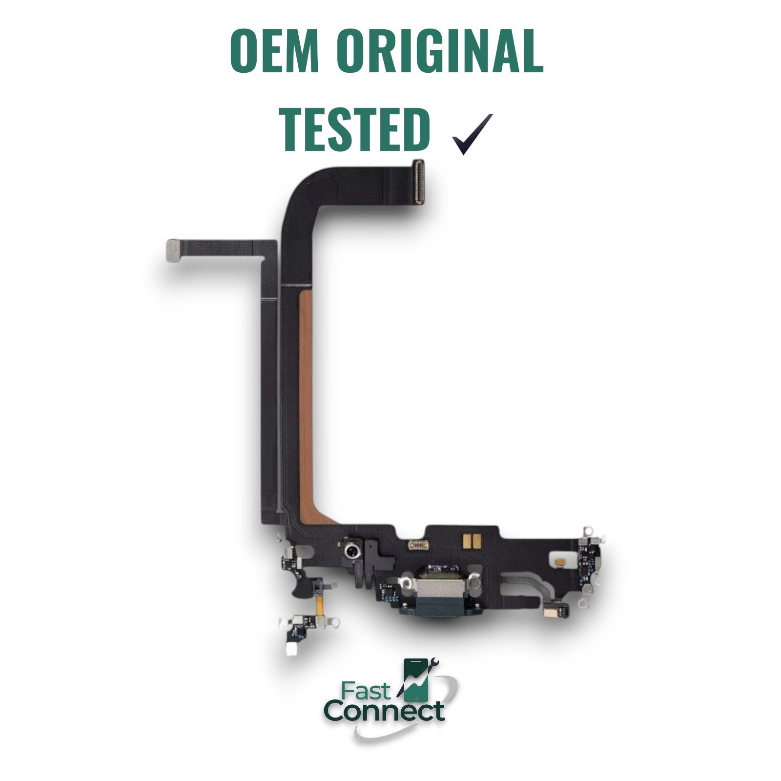 iPhone 13 Pro Max Charging Port Replacement OEM Original Apple Mic Flex Cable