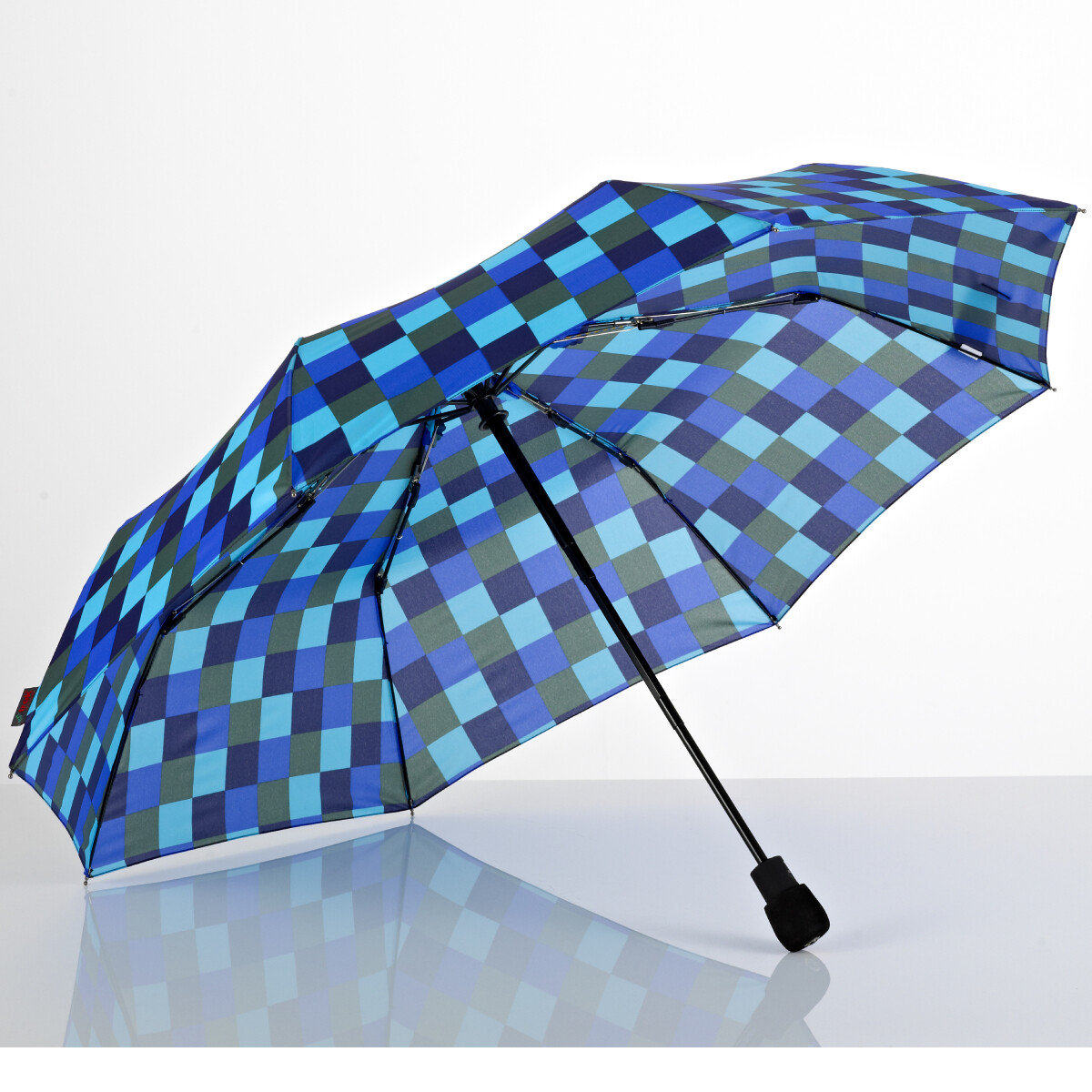 EuroSCHIRM Light Trek Automatic Umbrella (Blue Squares) Trekking Hiking