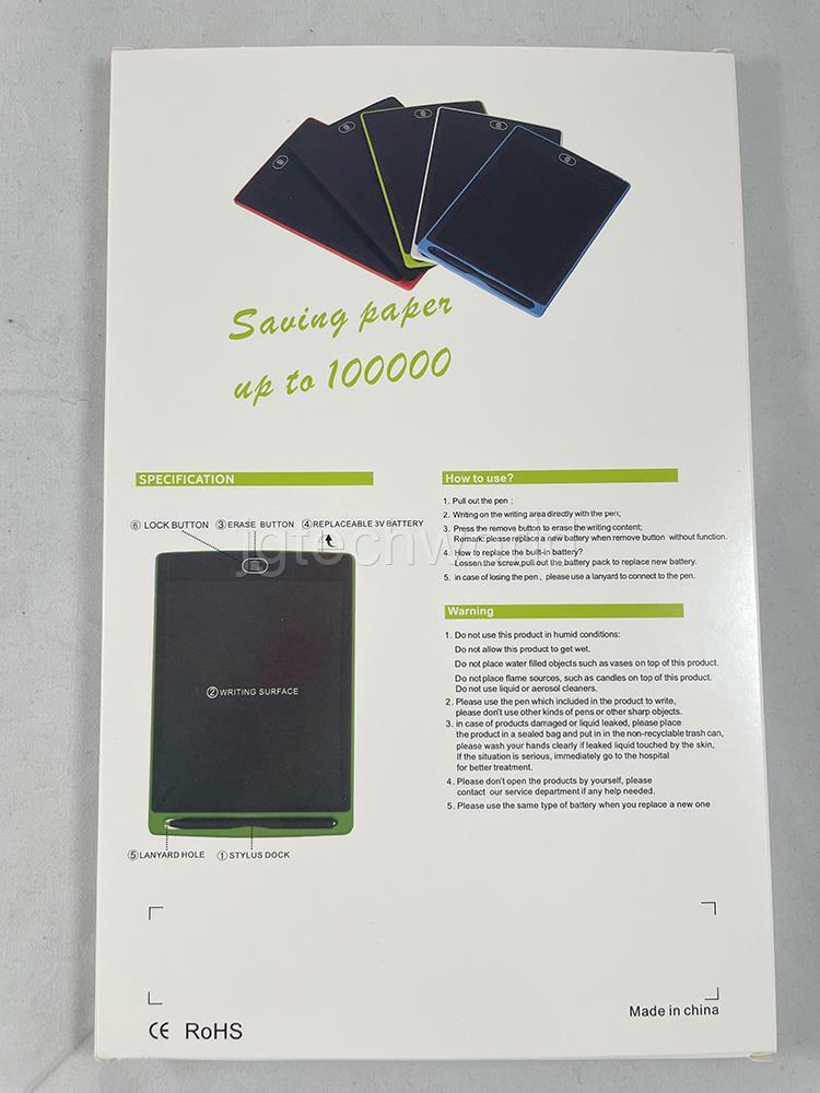 New 8.5" LCD Digital Writing Drawing Tablet Pad Board Notepad Sketch Paperless