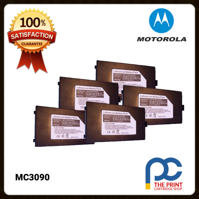 New Lot of 5 High Quality Battery Symbol Motorola MC3070 MC3090 MC3190 2400mAh