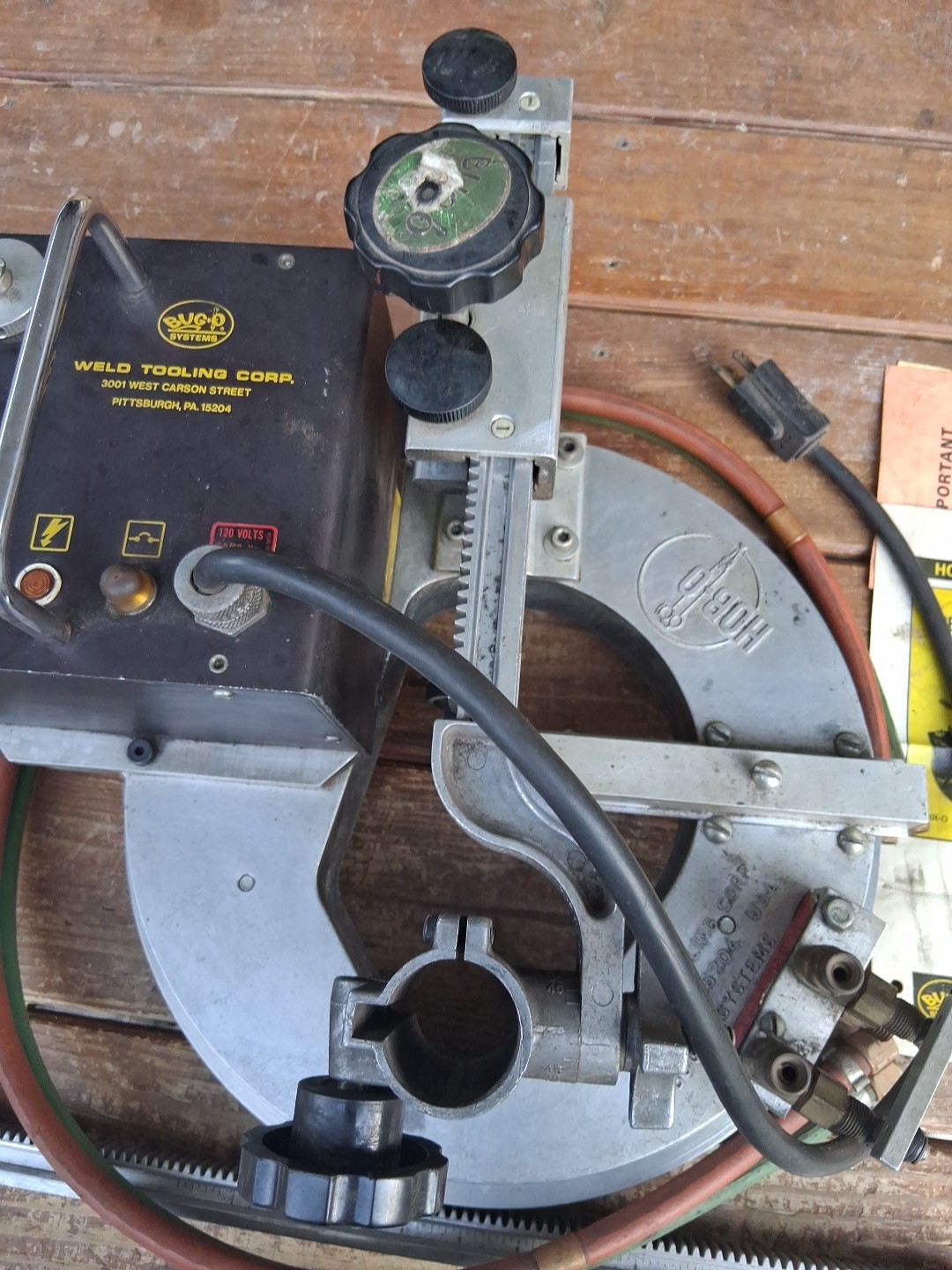 Bug-o Hob-o Circle Burning System Weld Tooling Corp