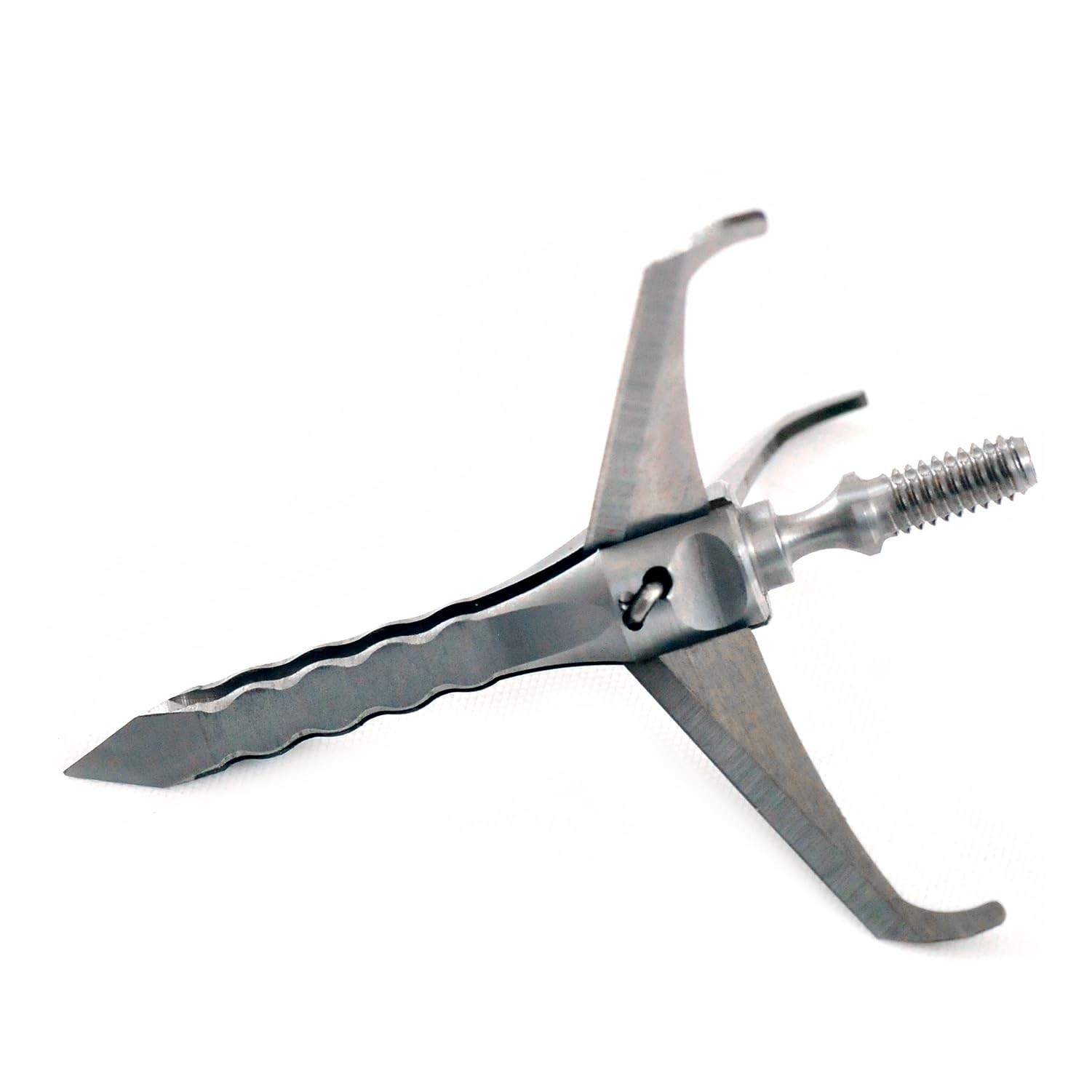 Durable 3-Blade Mechanical Crossbow Broadheads - 2" Cutting Diameter, 3 Pack