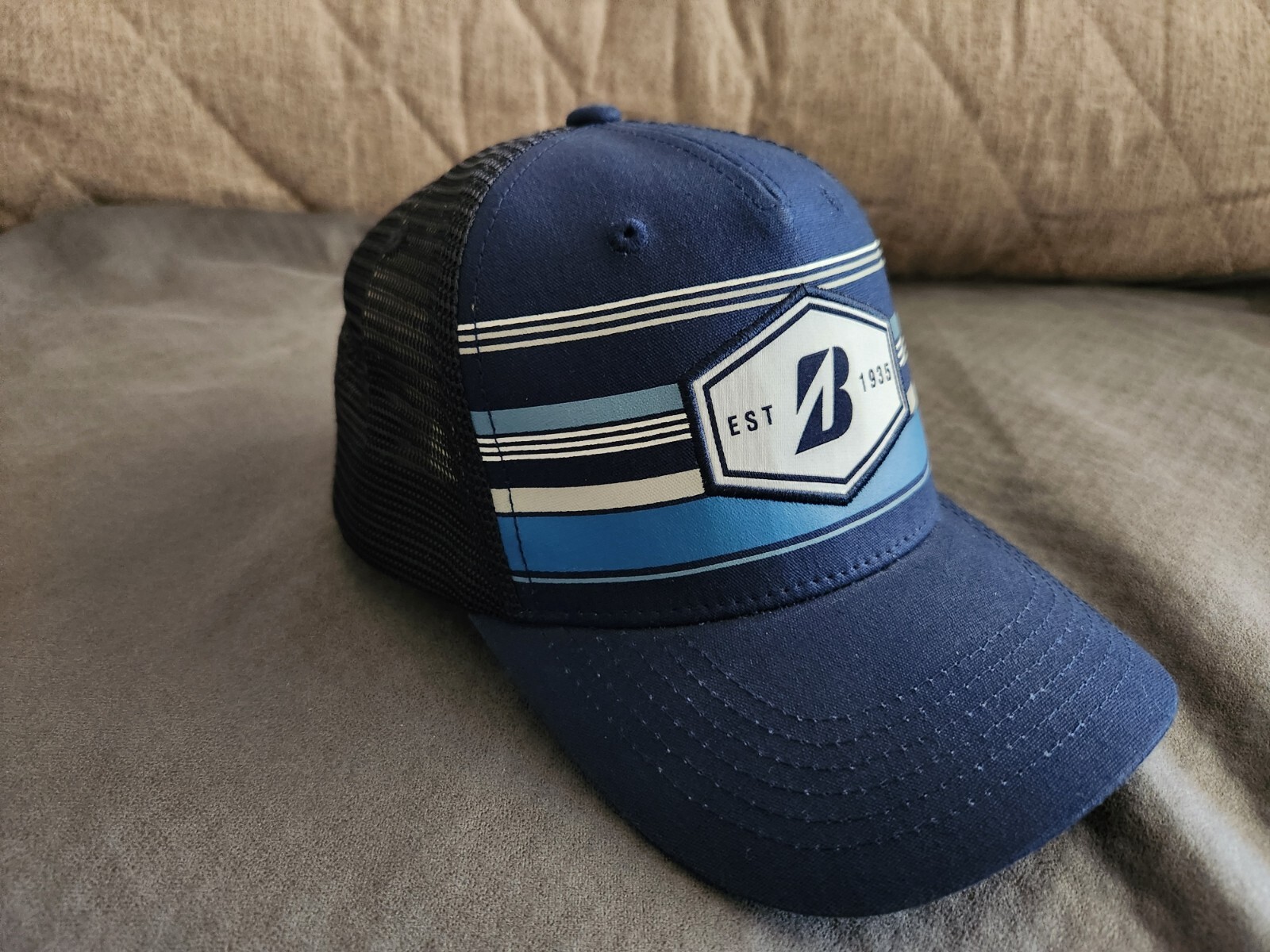 Bridgestone Golf EST 1935 Mesh Hat/Cap Navy Black Adjustable ⛳ ⛳⛳