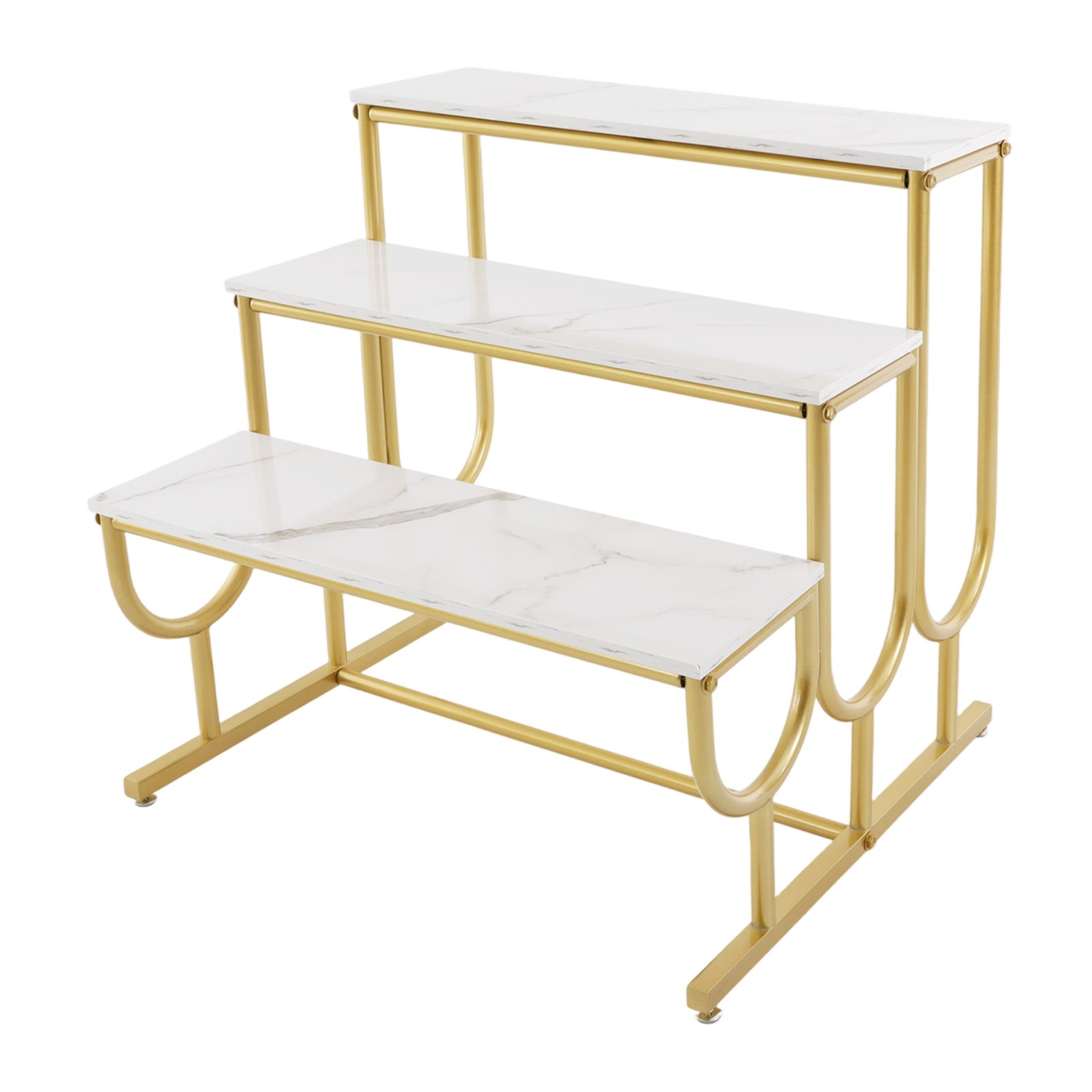 Shoe Display Table, 3 Tier Heavy Duty Display Stands, Standing Display Shelf