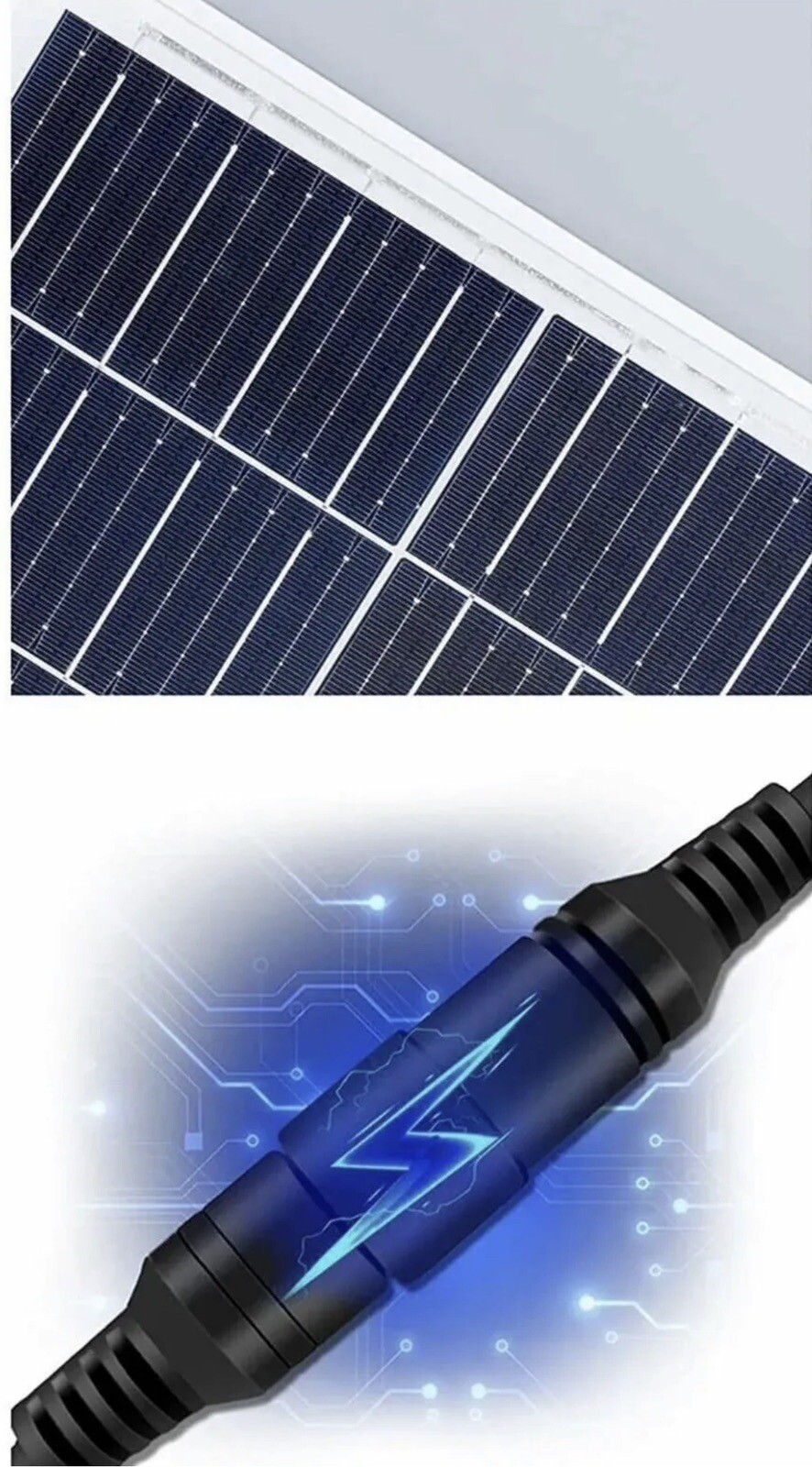 Faro Faretto 1200W LED Pannello Energia Solare Fotovoltaico Crepuscolare Slim