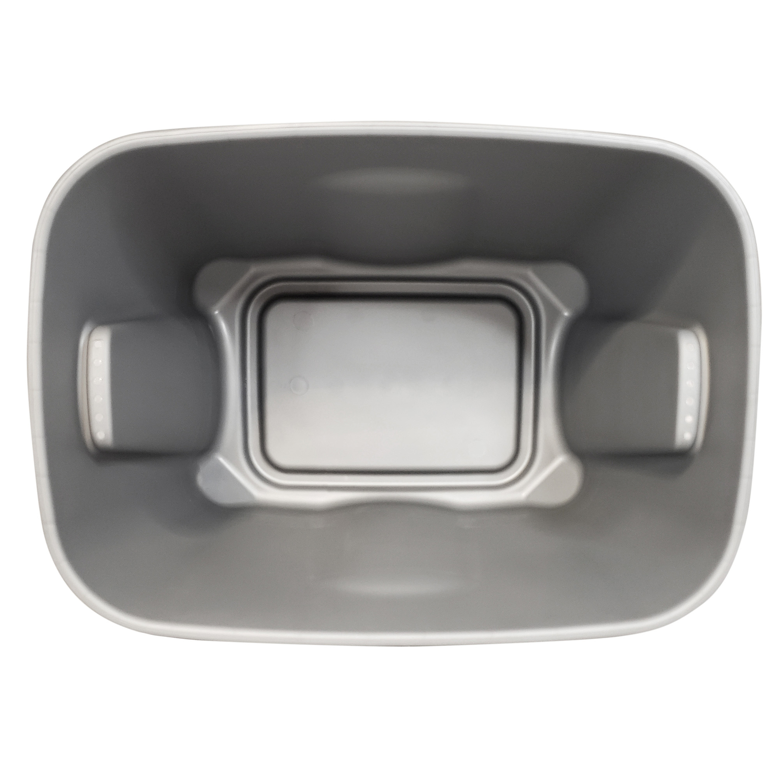 Homz 10 Gallon Heavy Duty Plastic Storage Container, Titanium Silver (4 Pack)