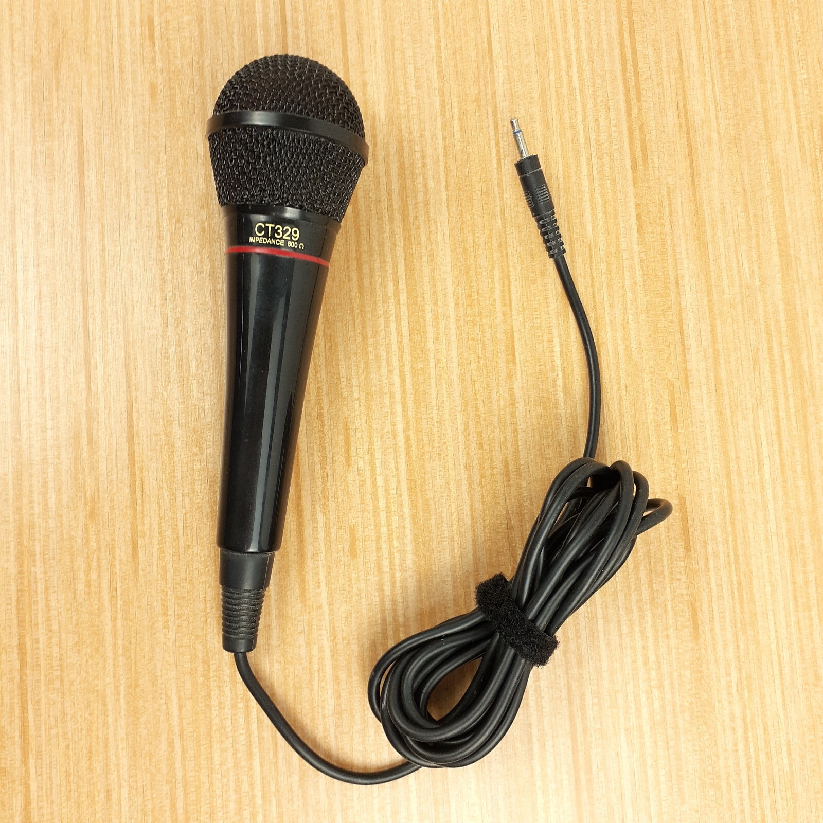 Microphone CT329 Impedance 600 Ohms Black Wired 10' Cord On Off Switch TESTED