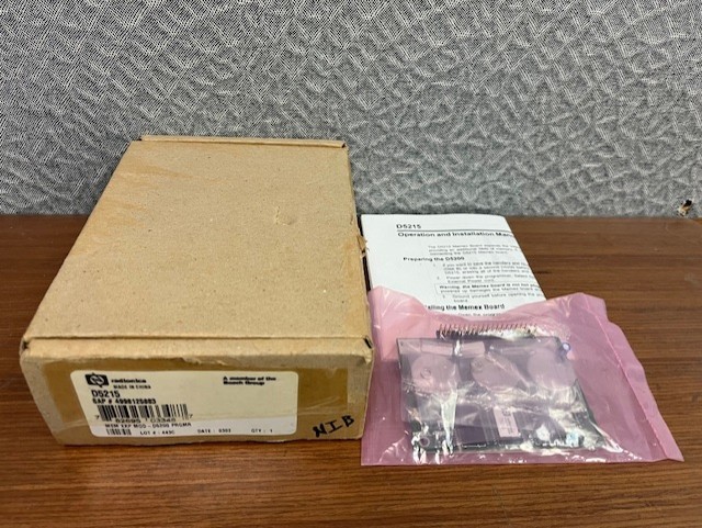 Radionics D5215 Memex Expansion Module for D5200 programmer; NOS. Brand New