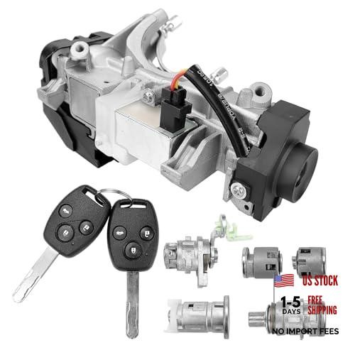 Upgrade Complete Set Ignition Switch - with Cylinder Door Lock Trans Key