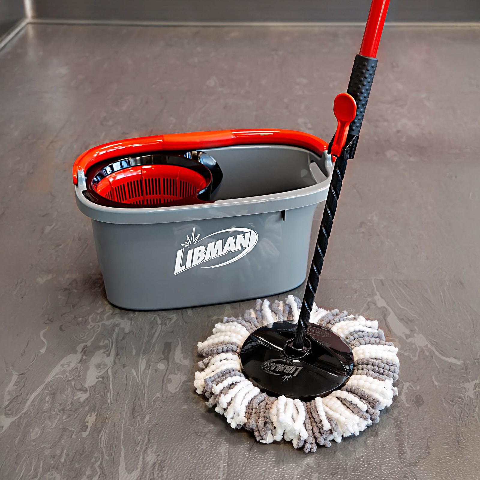 Libman Microfiber Spin Mop System High Power Professional Grade