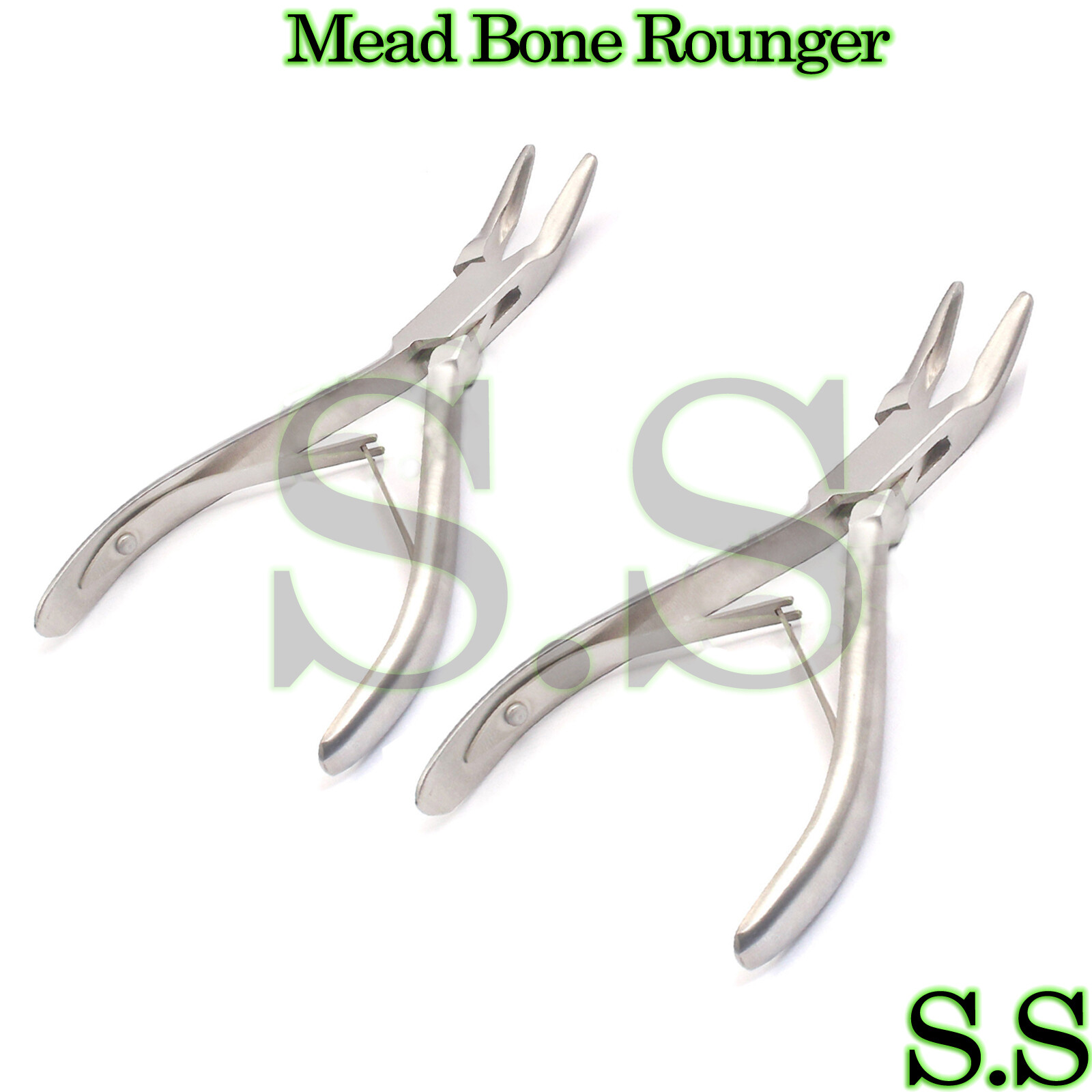 2 Pcs Mead Bone Rongeur Orthopedic Dental Surgical Instruments
