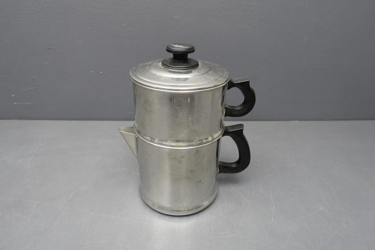 Lifetime Regal 3pc Drip-O-Lator Stainless Steel Percolator Coffee/Tea Maker USA