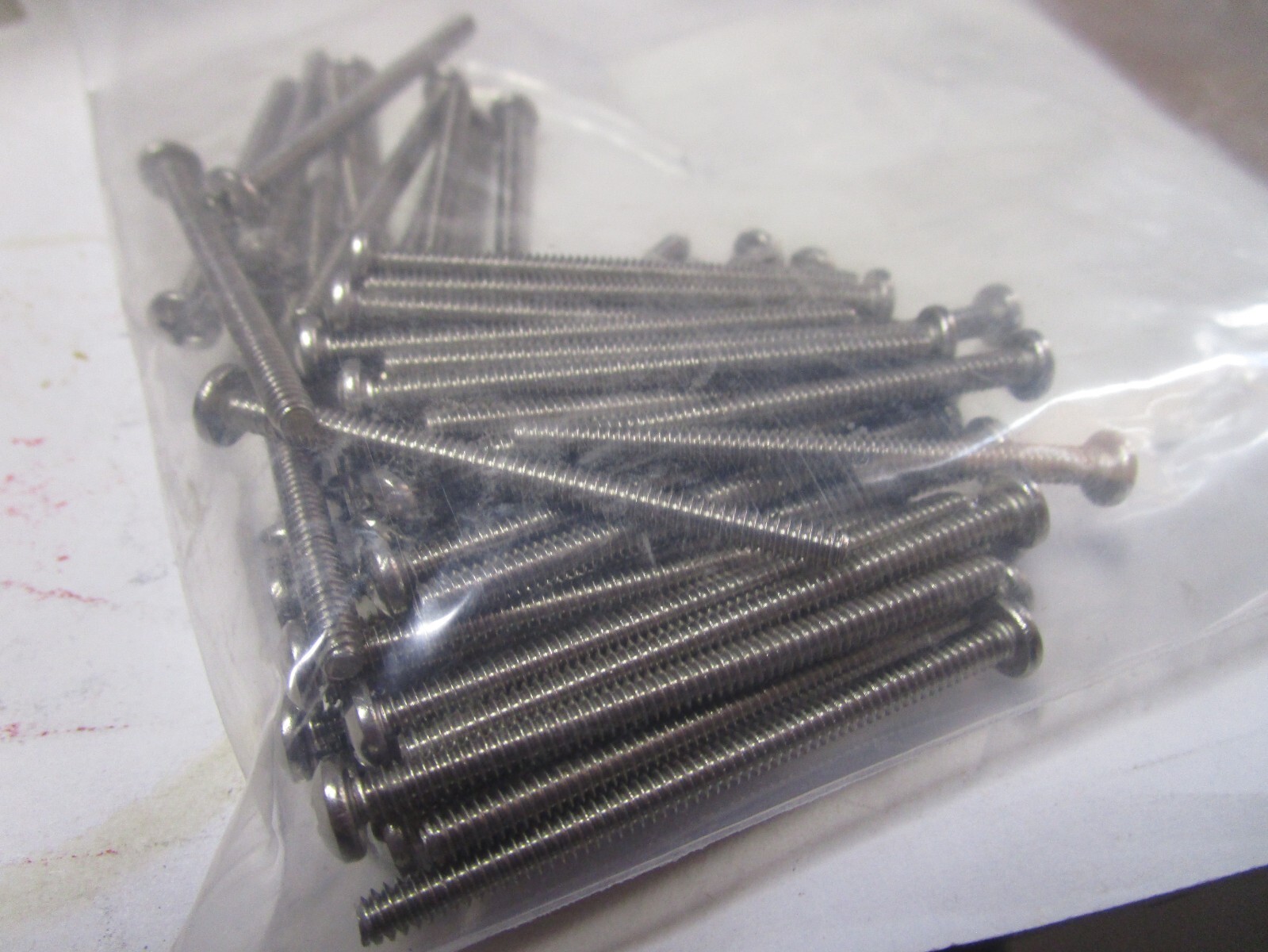 #6-32 x 2" Phillips Pan Head Grade 18-8 Stainless Steel Machine Screw QTY 50