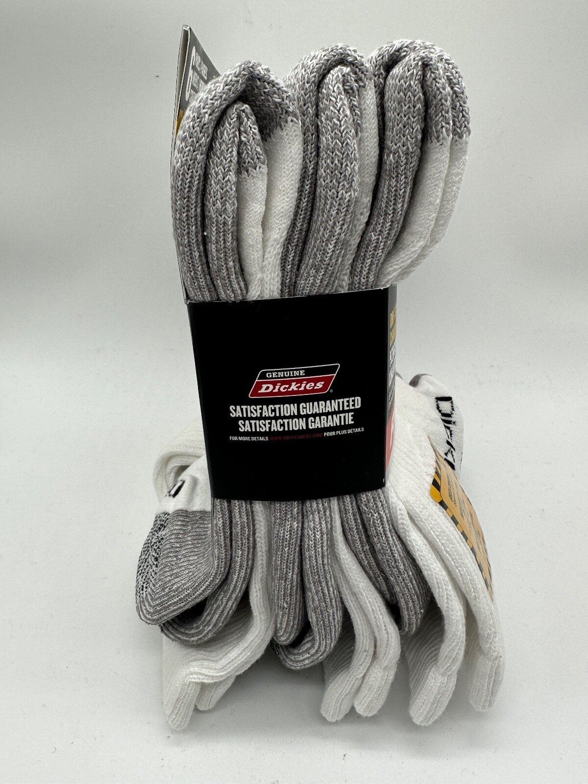 NEW 6 PAIR PACK DRI-TECH CREW GENUINE DICKIES MENS FLEX PERFORMANCE WORK SOCKS